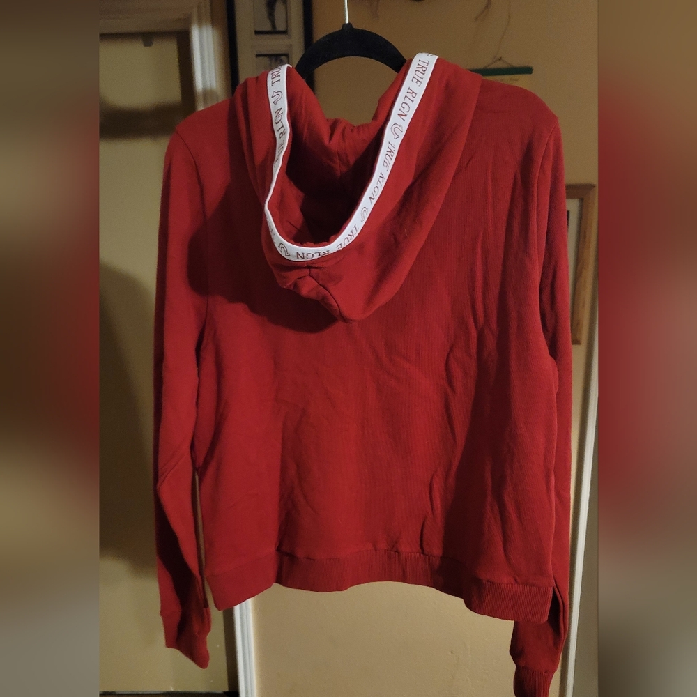 True Religion Red Zip-Up Hoodie - Picture 4 of 5